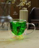 ماگ دوجداره پولک دار