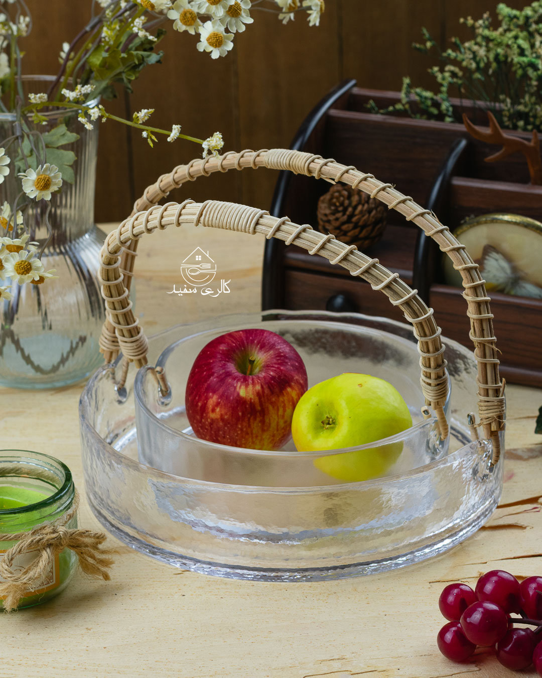 میوه خوری دسته حصیری