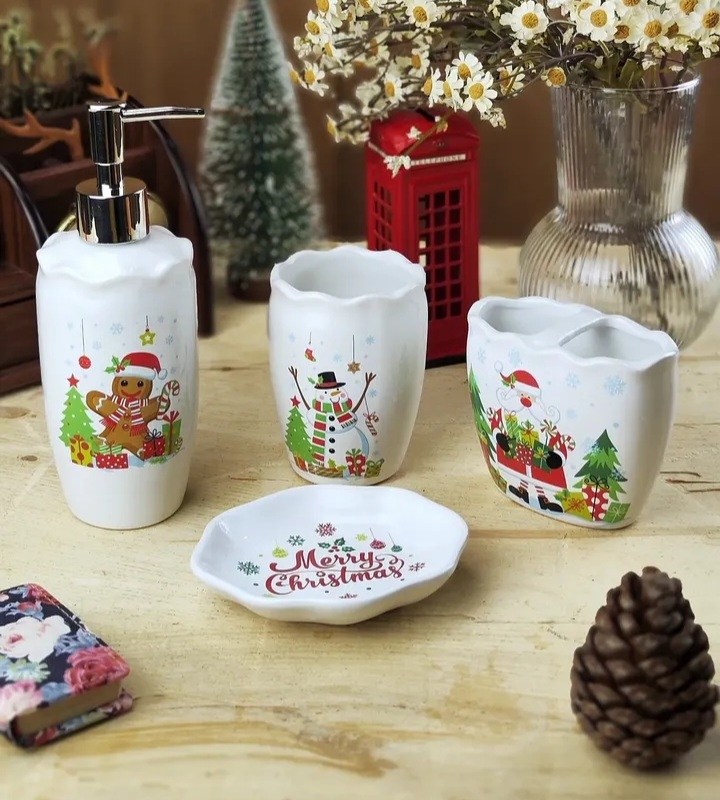 ست بهداشتی ۴ عددی کریسمسی