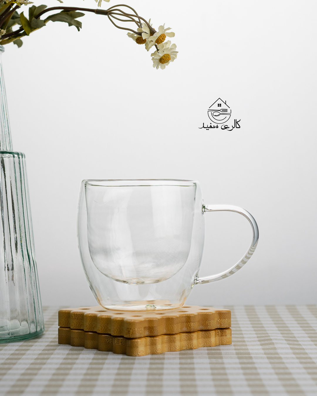لیوان دوجداره پیرکس